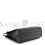 PRADA SAFFIANO LUX EMBOSSED LOGO LARGE SHOULDER BAG BLACK (33*26*11cm) - Image 3