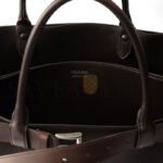 PRADA BUCKLE NAPPA LEATHER BAG WITH BELT 2VG126 (48*34*18cm) - Image 6