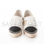 CHANEL LINEN CC ESPADRILLES BEIGE BLACK G29762 - Image 2
