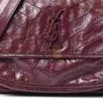 YSL NIKI MEDIUM CHAIN BAG IN CRINKLED VINTAGE LEATHER 498894710044 (28*20*8.5cm) - Image 4