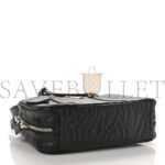 PRADA NAPPA ANTIQUE MEDIUM TOP HANDLE BAG BLACK (24*18*11cm) - Image 3