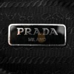 PRADA TESSUTO NYLON MINI RE-EDITION 2000 BAG BLACK (22*16*6cm) - Image 5