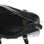 PRADA NAPPA ANTIQUE MEDIUM TOP HANDLE BAG BLACK (24*18*11cm) - Image 4