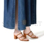 VALENTINO ROCKSTUD CALFSKIN LEATHER SLIDE SANDAL 60 MM 4W2S0C47VOD_KEL - Image 2