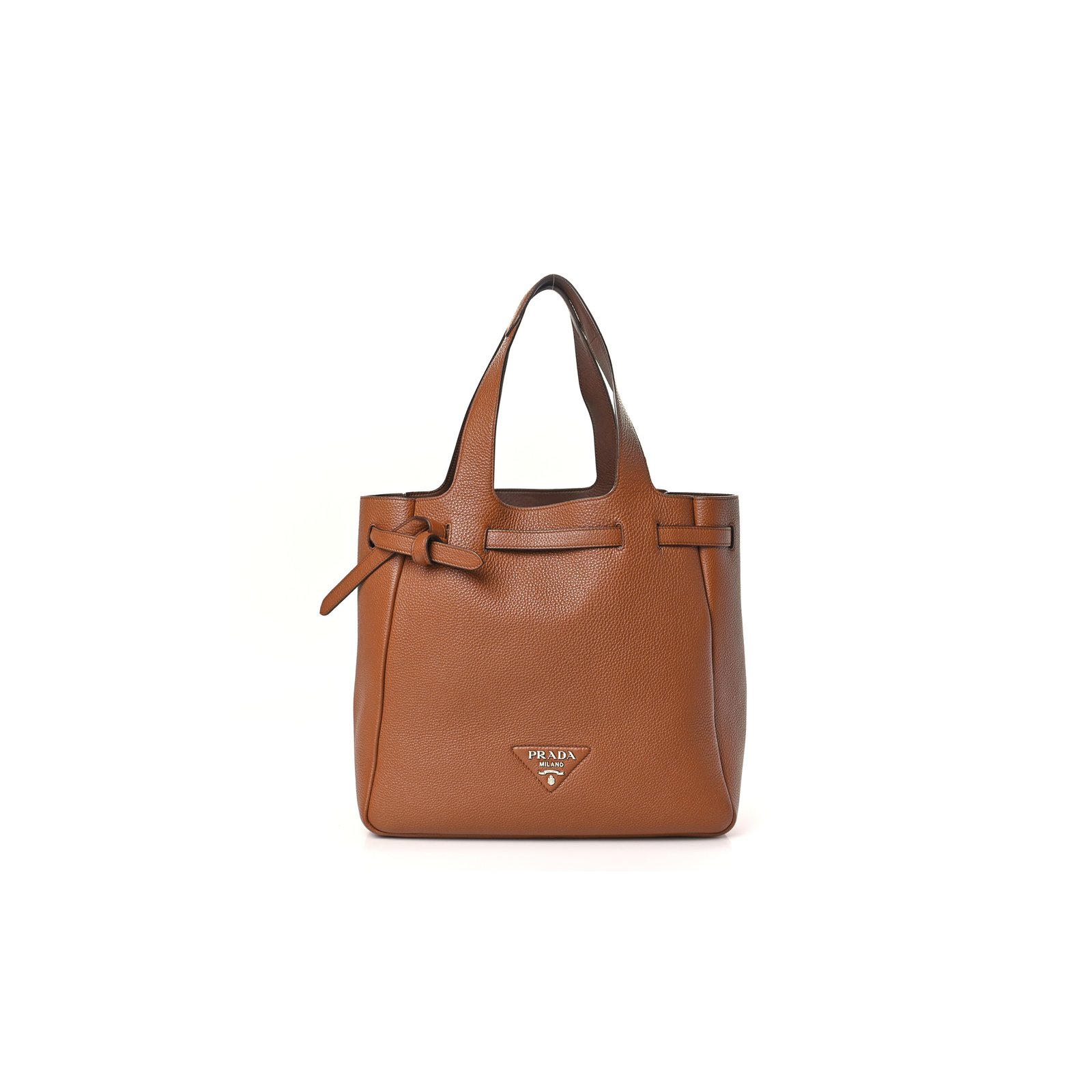 e2342a25eceb73a65c538d55f576ddf6ad3cd616 PRADA VITELLO DAINO FLOU DYNAMIQUE TOTE COGNAC (32*27*14cm) - Image 1