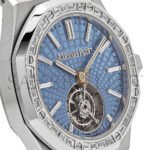 AUDEMARS PIGUET ROYAL OAK SELFWINDING FLYING TOURBILLON PLATINUM LIGHT BLUE DIAL WATCH 26535PT.ZZ.1220PT.01 - Image 2