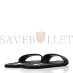 PRADA SATIN TRAVEL SLIDE SANDALS M 37.5 38.5 BLACK - Image 3
