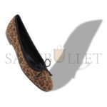 MANOLO BLAHNIK VERALLI BROWN SUEDE ANIMAL PRINT BALLERINA FLATS 423-1762-0001 - Image 3