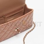 CHANEL MINI CLASSIC HANDBAG WITH TOP HANDLE�AS2431 (20*12*6cm) - Image 4
