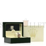 ROLEX STAINLESS STEEL 18K EVEROSE GOLD DIAMOND 26MM OYSTER PERPETUAL DATEJUST WATCH PINK ROMAN 179171 - Image 2