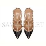 VALENTINO PATENT ROCKSTUD CAGED PUMP 100MM 5W2S0393VNW_N91 - Image 5