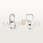 CARTIER LOVE WHITE GOLD EARRINGS, TRANSFORMABLE, SEMI-PAVED N8515242 - Image 6