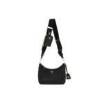 PRADA SAFFIANO LUX RE-EDITION 2005 SHOULDER BAG BLACK (22*17*6cm)
