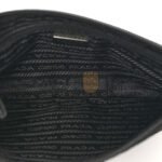 PRADA TESSUTO NYLON SAFFIANO WRISTLET BLACK (23*14cm) - Image 4