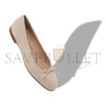MANOLO BLAHNIK VERALLI LIGHT BEIGE SUEDE BALLERINA FLATS 223-1336-0012 - Image 3