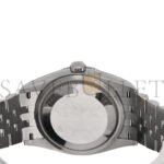 ROLEX STAINLESS STEEL 36MM OYSTER PERPETUAL DATEJUST WATCH BRIGHT BLACK 126200 - Image 3