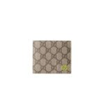 GUCCI ACID GREEN INTERIOR GG BI-FOLD WALLET 768243FACQC9742 (21*9cm)