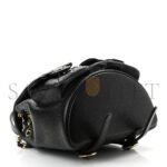 CHANEL SHINY CAVIAR QUILTED SMALL DUMA POCKETS DRAWSTRING BACKPACK BLACK AS3787 (17.5*16.5*10cm) - Image 4