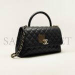 CHANEL LARGE FLAP BAG WITH TOP HANDLE A92991 (29*18*12cm) - Image 4