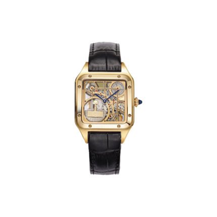 CARTIER SANTOS REPLICA WATCHES LEATHER CORD WHSA0031