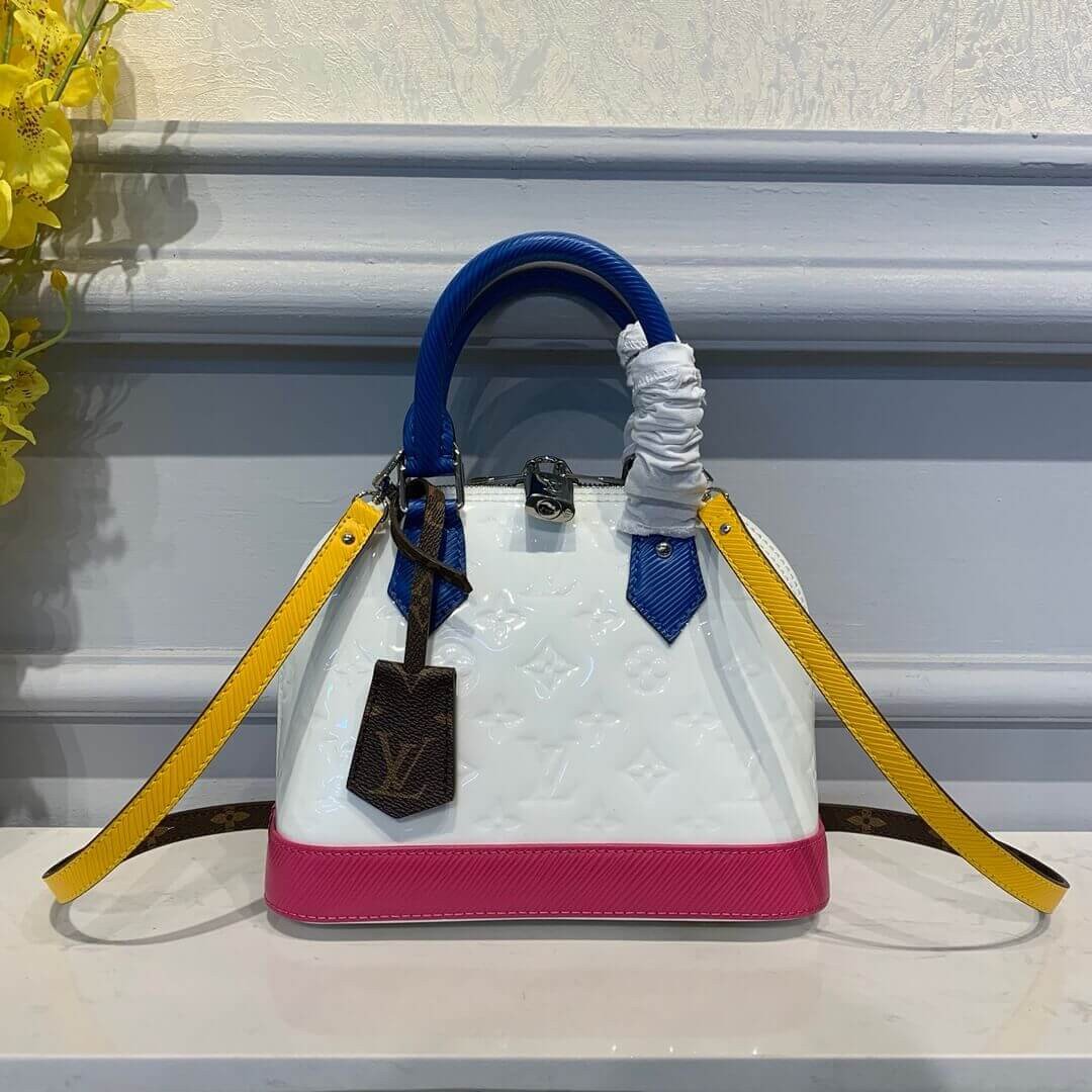 e8377fe09a267d0984e8267e7a41cc42f544b2c7 Louis Vuitton Monogram Vernis And Epi Leather Alma BB M91606 - Image 1