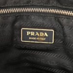 PRADA TESSUTO NYLON CALFSKIN TOTE BLACK (36*27*11cm) - Image 5