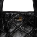 YSL EAST WEST SHOPPING TOTE QUILTED CRINKLED GLOSSED-LEATHER 394195939309 (38*28*13cm) - Image 6