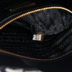 PRADA JACQUARD SAFFIANO TRIANGOLO SYMBOLE EMBROIDERED SMALL TOTE BALTICO TALCO (29*22*9cm) - Image 5