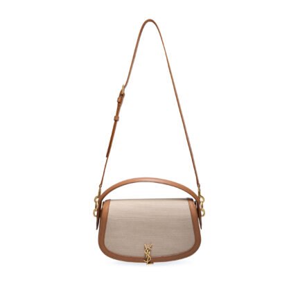 YSL VOLTAIRE IN CANVAS AND LEATHER 787671FACW69856 (24*15*5cm)