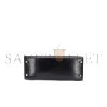 HERM�S MASTER KELLY 28 SELLIER BLACK BOX CALF LEATHER PALLADIUM HARDWARE (28*22*10cm) - Image 4
