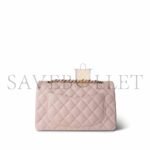 CHANEL LIGHT PINK CAVIAR QUILTED CLASSIC FLAP SMALL A37586 (23*14.5*6cm) - Image 3