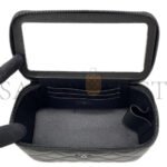 CHANEL MATELASSE 2WAY VANITY CASE BLACK LAMBSKIN AP2199 (16*10*8cm) - Image 4