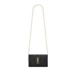 YSL UPTOWN CHAIN WALLET IN SHINY CROCODILE-EMBOSSED LEATHER 607788DND1J1000 (19*12*3cm)