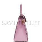 HERM�S MASTER KELLY SELLIER 25 MAUVE SYLVESTRE EPSOM PALLADIUM HARDWARE (25*17*7cm) - Image 4