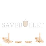 HERM�S 18K ROSE GOLD DIAMOND PEARL PM CHANDRA DROP EARRINGS - Image 2