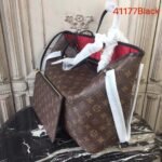 Louis Vuitton Monogram Canvas Neverfull MM M41177 Black/Red - Image 2