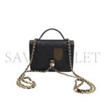 CHANEL HANDHELD MESSENGER BACKPACK BLACK GOLD BUCKLE AP4406 (18*14*3cm) - Image 3