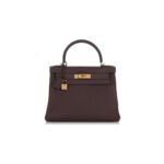 HERM�S MASTER CHOCOLATE TOGO KELLY 28 RETOURNE GOLD HARDWARE (28*22*10cm)