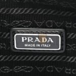 PRADA SAFFIANO TRIANGLE WRISTLET BLACK (27*15*8cm) - Image 5