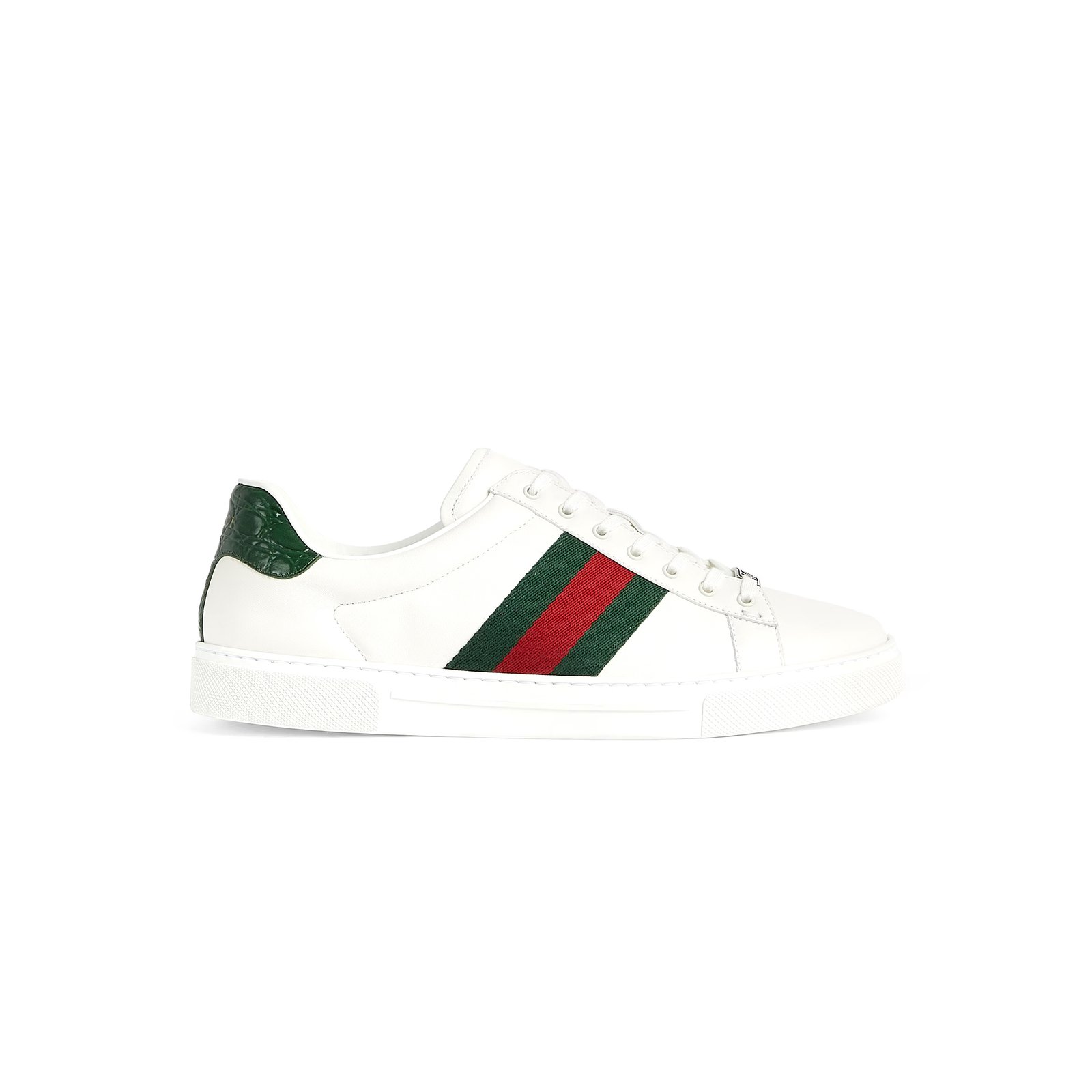 ecad37a0737b83fe4a0f73ce299f4e0df5210daf GUCCI MEN'S GUCCI ACE SNEAKER WITH WEB ��757892 - Image 1
