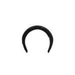 PRADA SATIN CRYSTAL EMBELLISHED HEADBAND BLACK