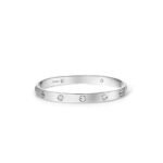 CARTIER BRACELET LOVE, MOD�LE CLASSIQUE, FINITION BROSS�E, 4 DIAMANTS B6080217