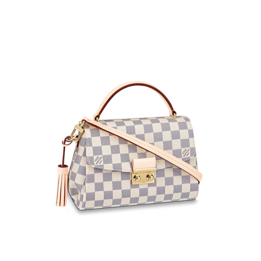 f05fb8c35c30cc06fa0c9cfdfabc05b647568364 Louis Vuitton Damier Azur Canvas Croisette N41581 - Image 1