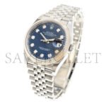 ROLEX DATEJUST BLUE FLUTED PATTERN DIAL 36MM WATCH 126234-0057 - Image 2