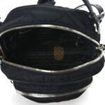 PRADA NYLON TESSUTO IMPUNTU QUILTED BACKPACK BLACK (23*23*11cm) - Image 4