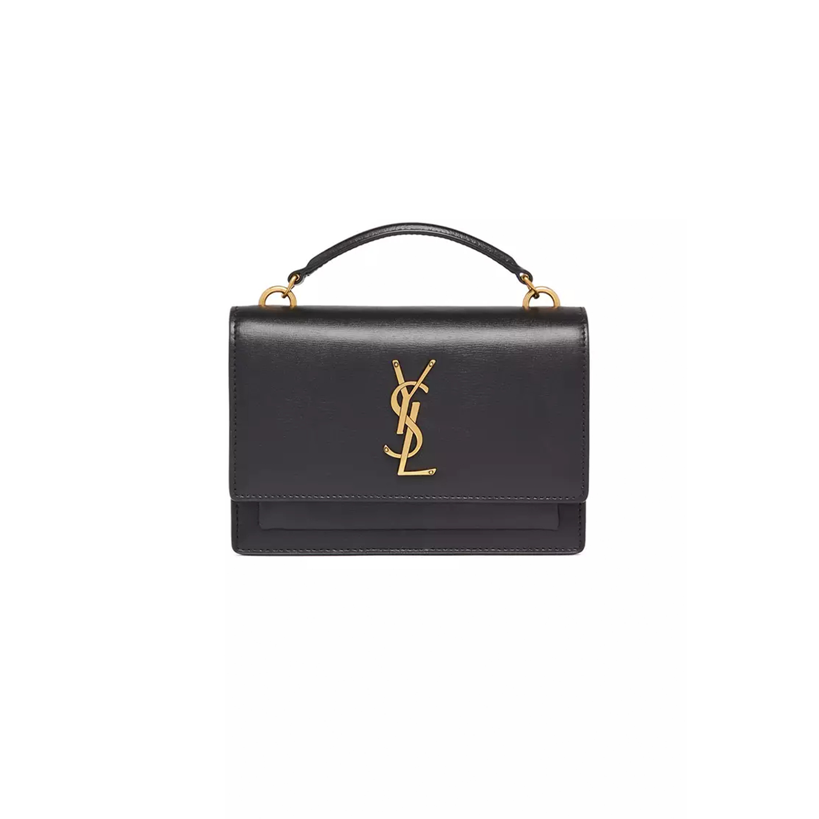 f1da92a20a129ba471d4b4a2804a2e82f4f387a9 YSL SUNSET CHAIN WALLET IN SMOOTH LEATHER BLACK 533026D422W1000 (19*14*5.5cm) - Image 1