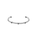 GUCCI INTERLOCKING STERLING SILVER BRACELET YBA661529001017