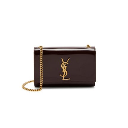 YSL KATE SMALL CHAIN BAG IN PATENT LEATHER 469390B870W2235 (20*12.5*5cm)