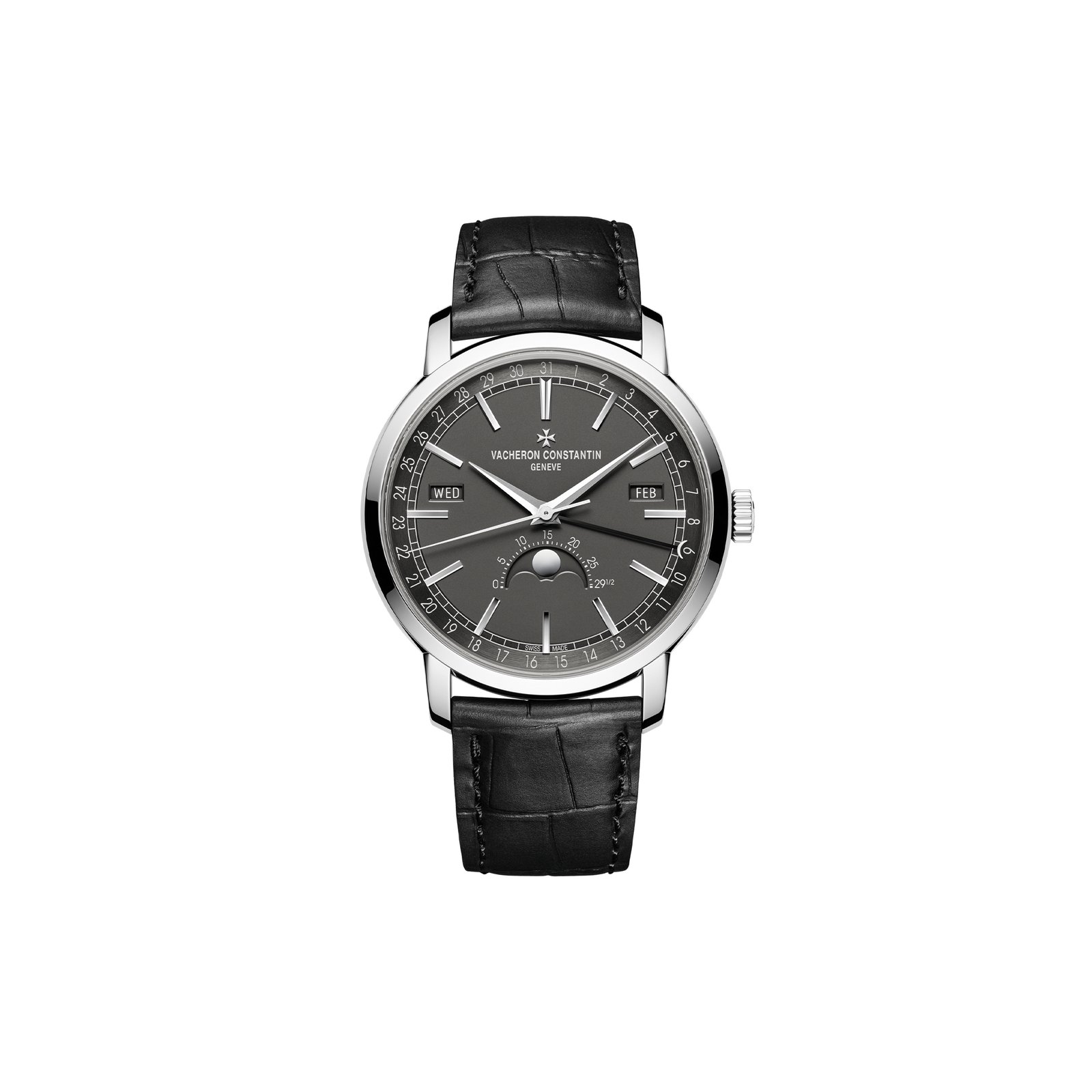 f38f38b5620b7c3482dacafe08454e20efc74478 VACHERON CONSTANTIN TRADITIONNELLE COMPLETE CALENDAR 41 MM WHITE GOLD WATCH 4010T/000G-B740 - Image 1