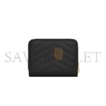 YSL CASSANDRE MATELASS� COMPACT ZIP AROUND WALLET IN GRAIN DE POUDRE LEATHER�668288BOW011000 (12*10*3cm) - Image 2